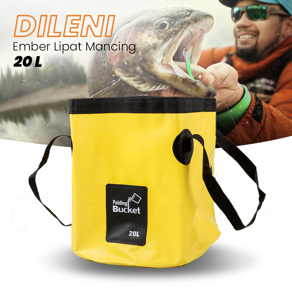 DILENI Folding Fishing Bucket Fish Container 20L - D8524 | Shopee ...
