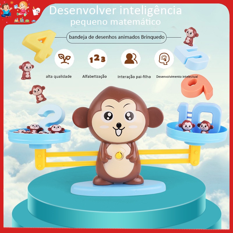Mathematics Toys Digital Monkey Scales Educational Learning Children's ...