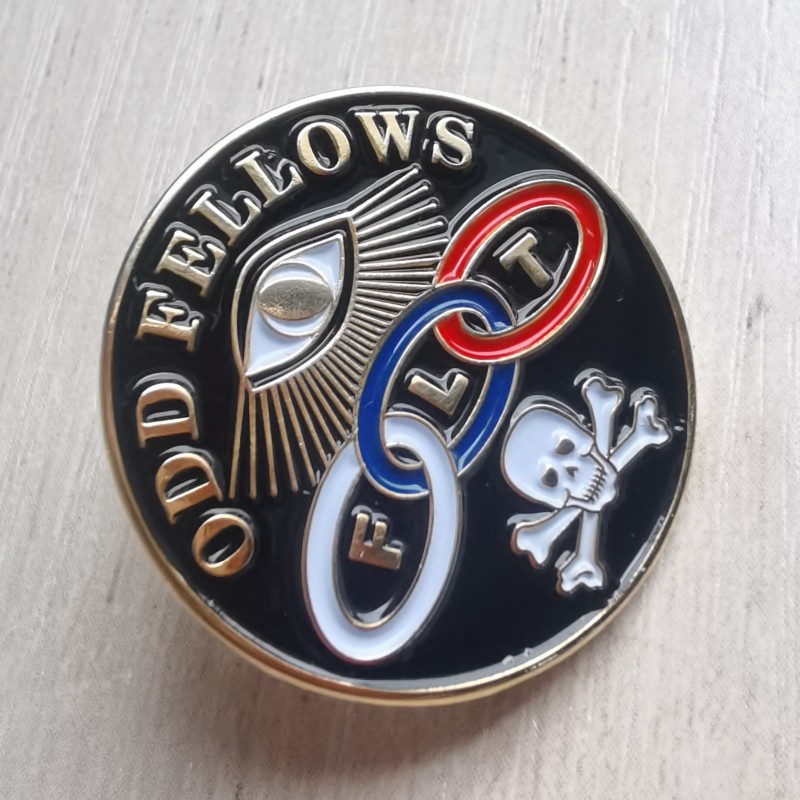 1 Inch Gold Plated ODD Fellows Brooch Pin for Unisex | Shopee Philippines
