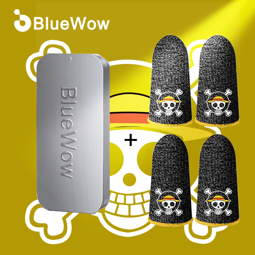 BlueWow One Piece Gaming Finger Sleeve gloves Touch thumb (2PCS) Anti