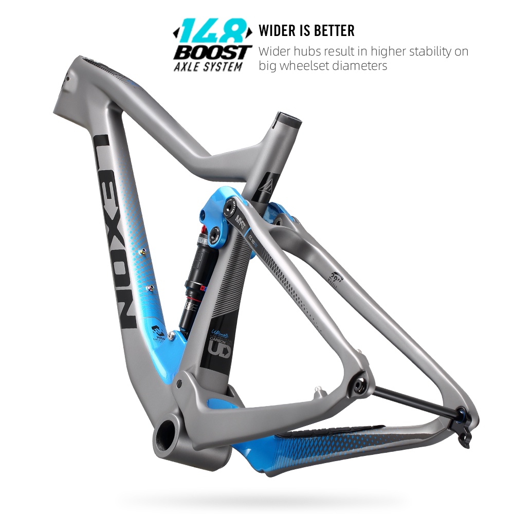 2023 Lexon MYST 27.5/29ER Carbon Bike Frame XC Trail MTB Full Suspension Frame Boost Mountain