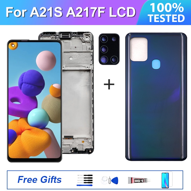 For Samsung Galaxy A21s A217 Sm A217f Ds Display Touch Screen Assembly Battery Back Housing