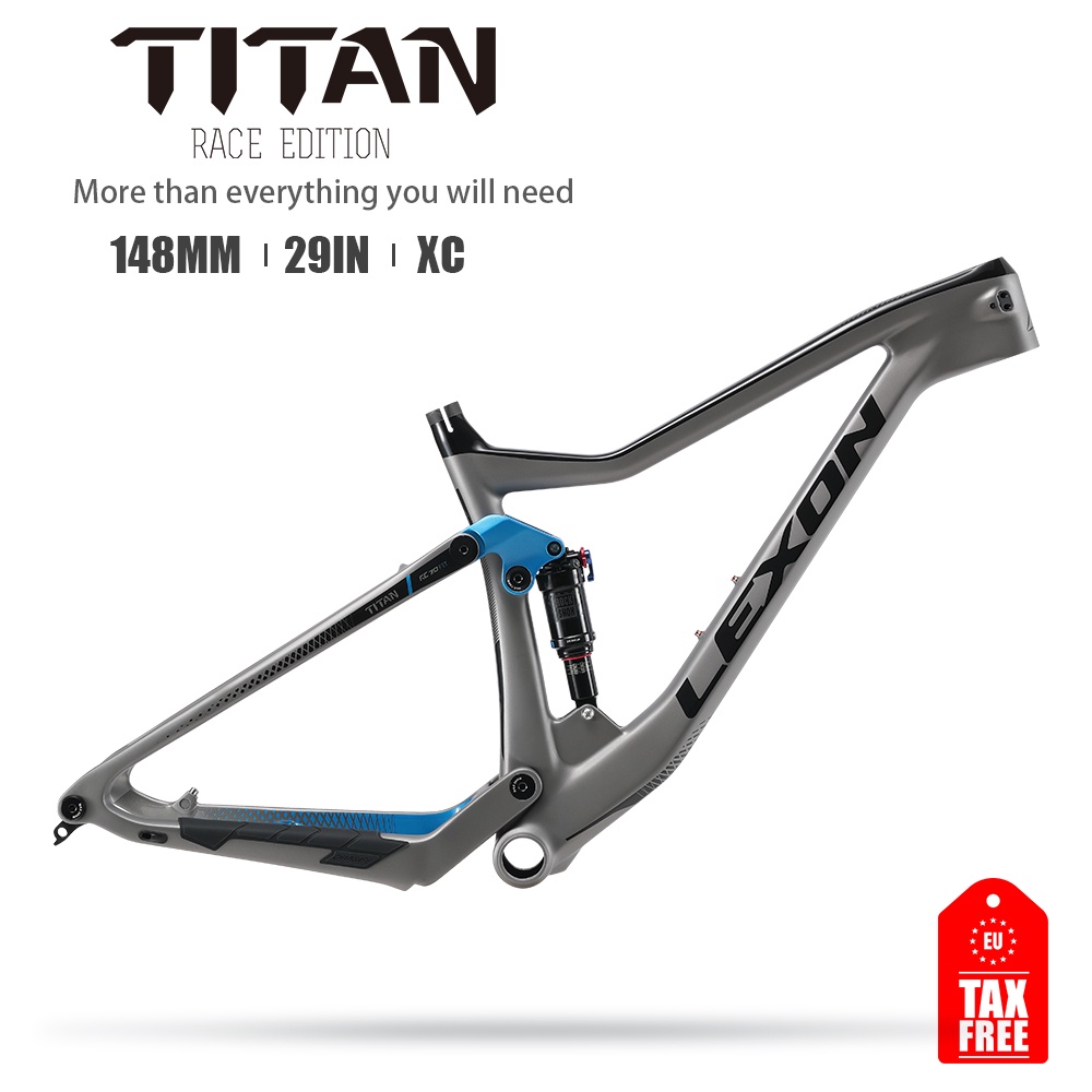 2023 LEXON Mountain Bicycle Frame XC Bike Frames Carbon Bike Full Suspension 29 Boost XC Cross Country Trial DNM Rockshox