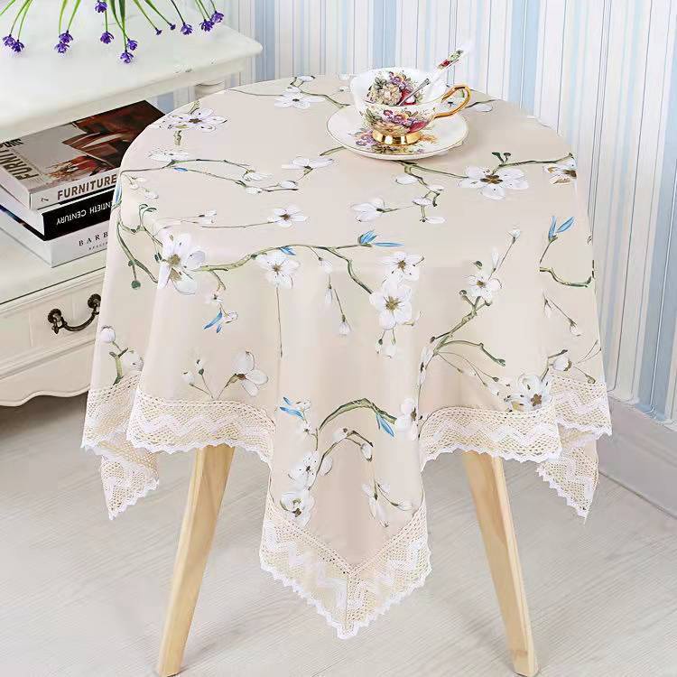 Sanchengqcby3 Bedside Table Small Round Table Square Table Polyester ...