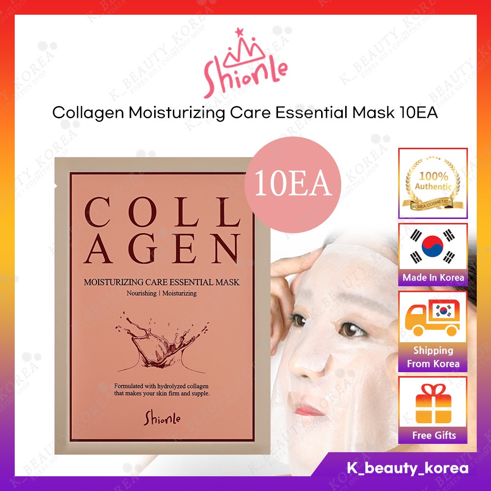 [Shionle] Collagen Moisturing Care Essential Mask 10sheets / Nourishing ...
