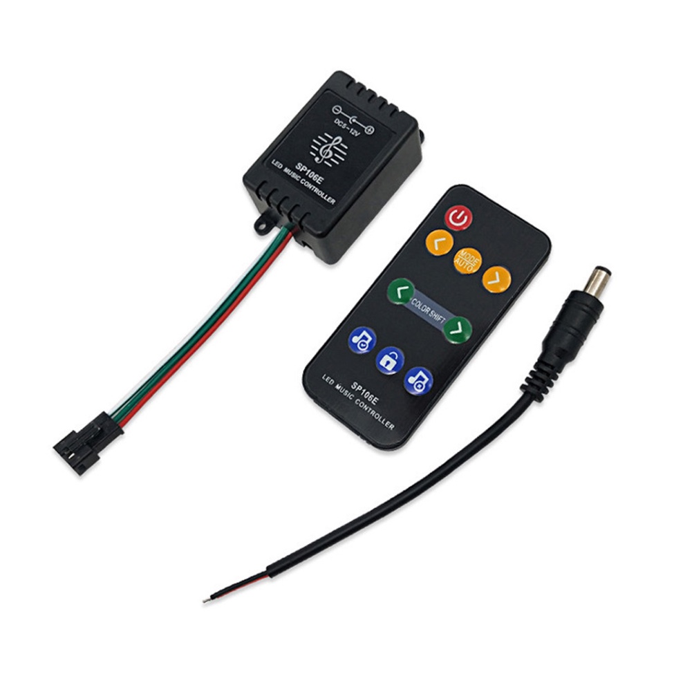 Xnbada SP106E 9keys LED Music LED Controller DC5V-12V WS2811 /WS2812B ...