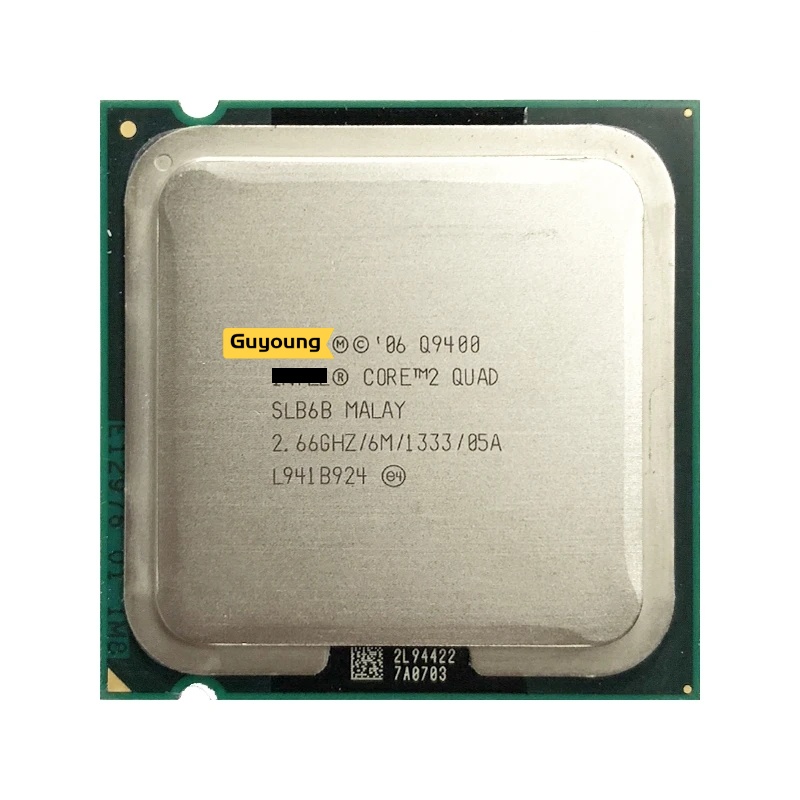 thumbnail image 2 of Intel Core 2 Quad Q9400 Desktop CPU – 2.66GHz, 6MB Cache, 1333MHz FSB (Used) 2 of 6