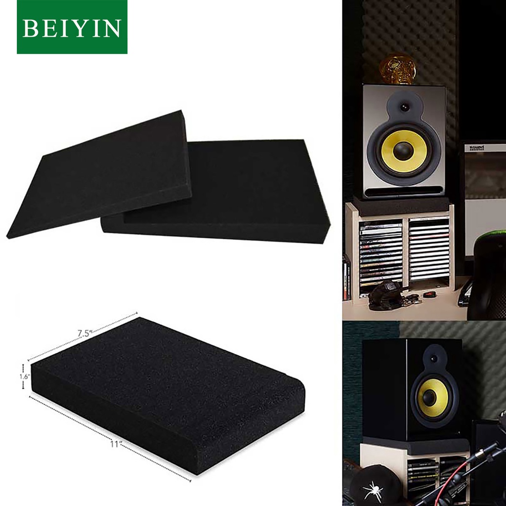 Studio Monitor Isolation Pads for 5 in Monitors, Pair of Two High