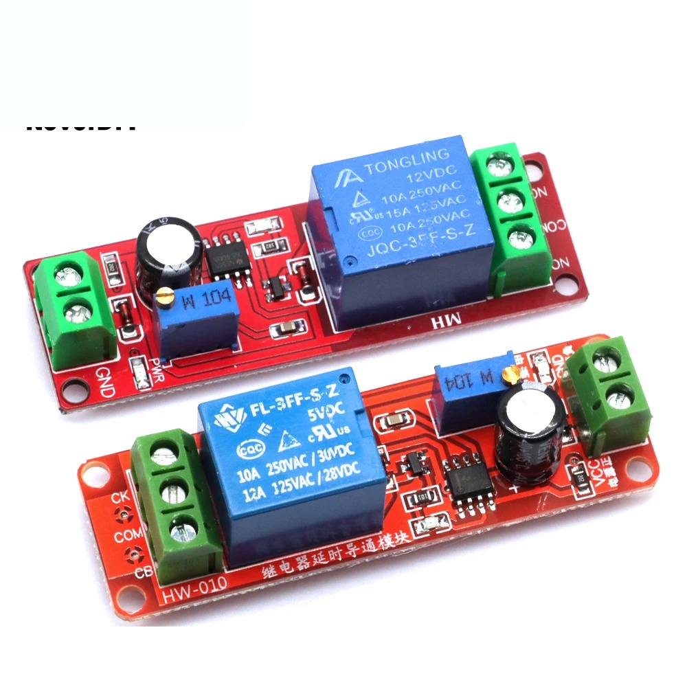 DC 5V 12V Time Delay Relay NE555 Time Relay Shield Timing Relay Timer ...