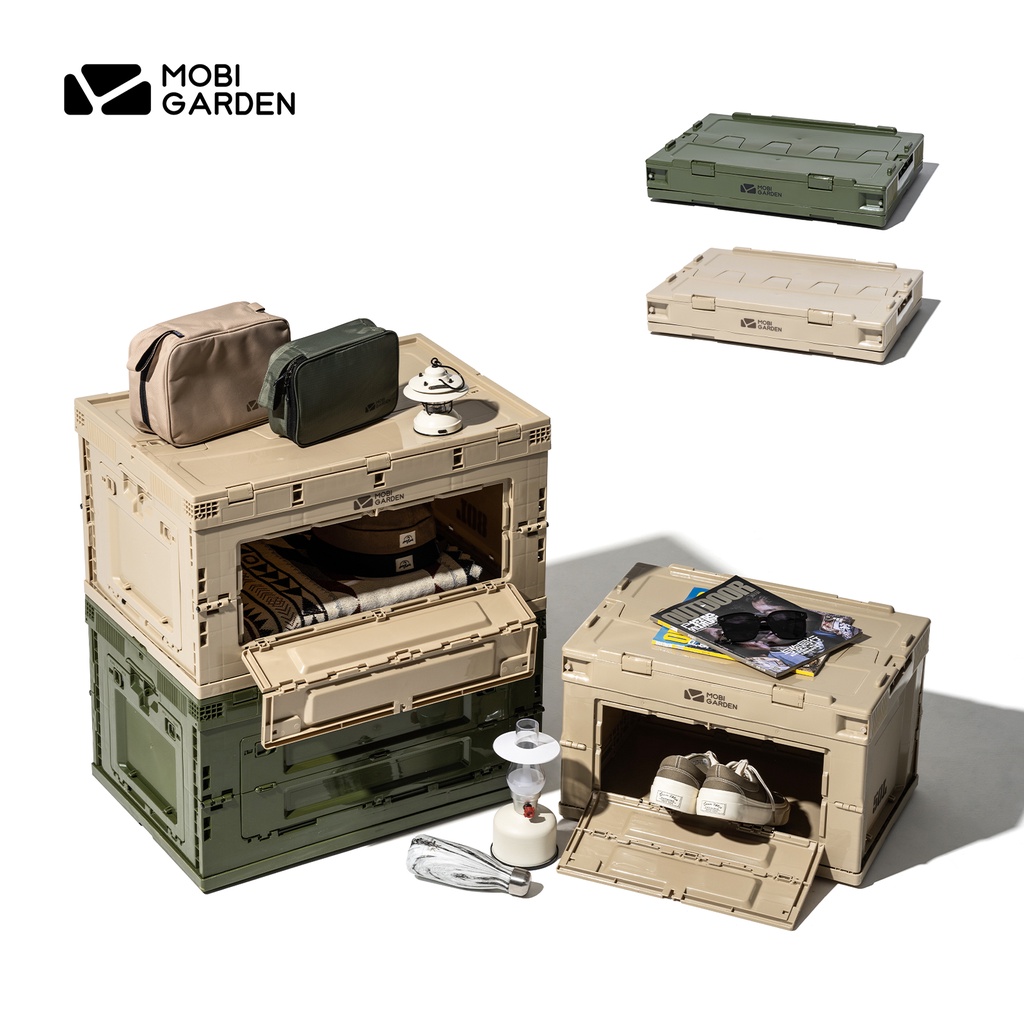MOBI GARDEN Folding Storage Box Portable Equipment Collapsible Storage ...