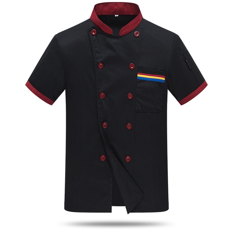 Cook's work clothes Short sleeved summer cake shop chef's clothing ...