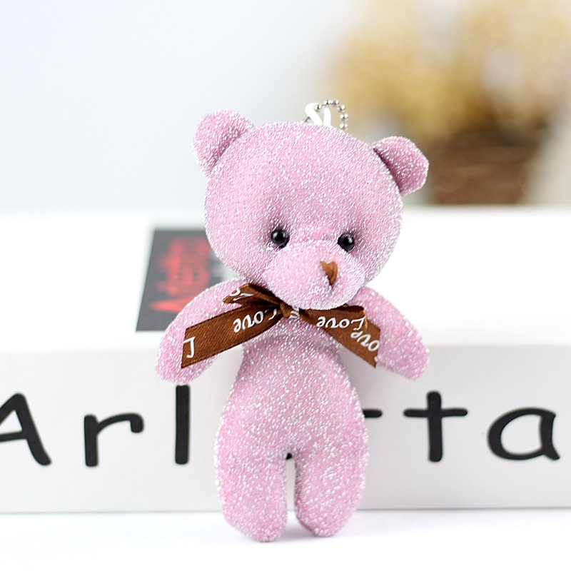 Hug Me Teddy Bear Keychain for mini Teddy Bear Cartoon Bear Plush bear  souvenir Hot Christmas Gifts