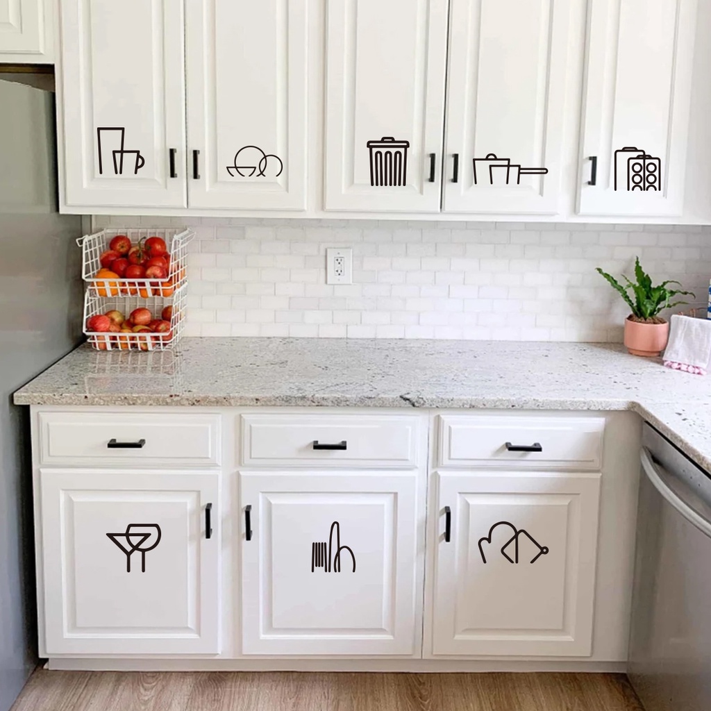 vinyl sticker for kitchen Label sticker kitchen decals decor | Shopee ...