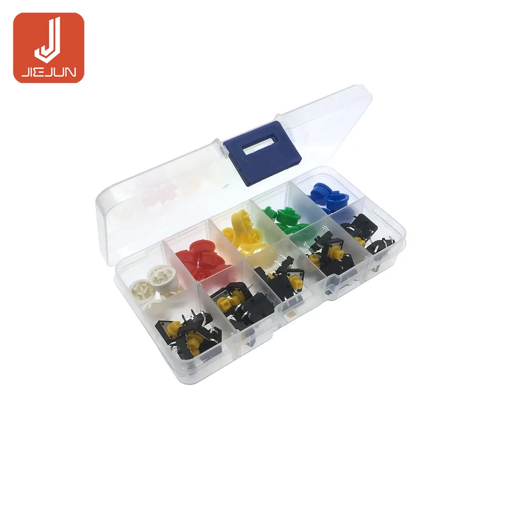 5 Colors 12*12*7.3MM Micro Switch Button Tact Cap Tactile Push ...
