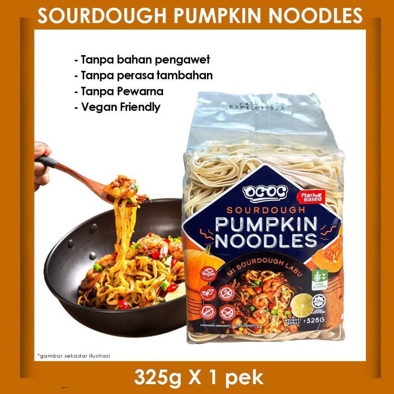 SOURDOUGH PUMPKIN NOODLES OCOC DrRizal Mee Labu Kering Low Gluten Pasta ...
