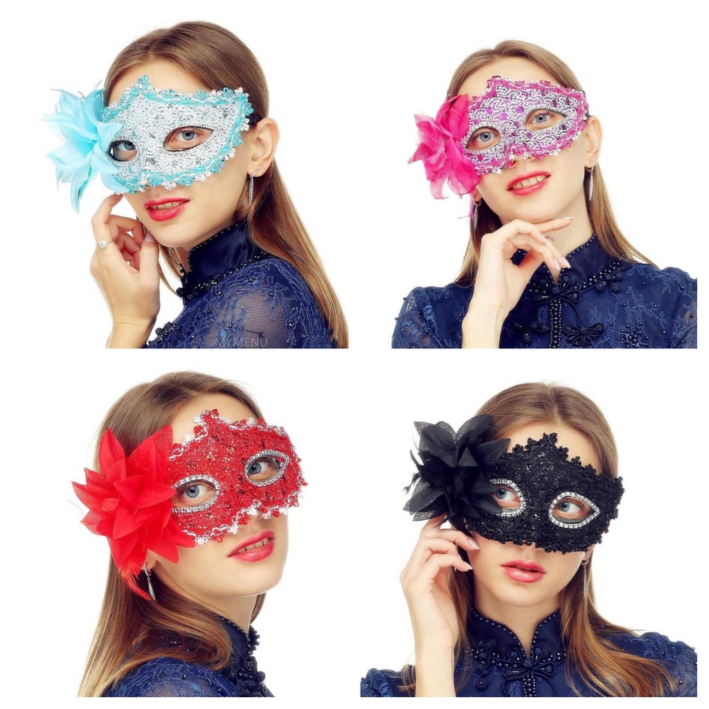 Masquerade Mask for Women Masks Christmas Women Flower Half