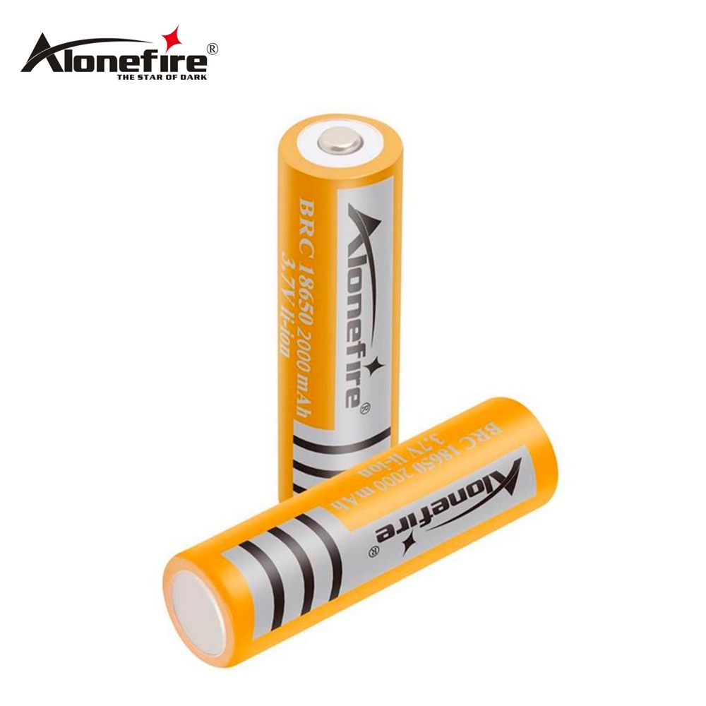 Alonefire Original Rechargeable Battery 18650 Lithium 3.7V 2000MAH Mini ...