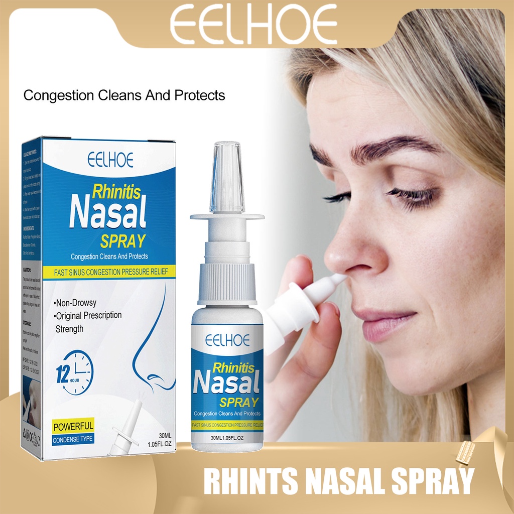 EELHOE Nasal Care Spray Rhinitis Sinusitis Nose Itch Relief Spray