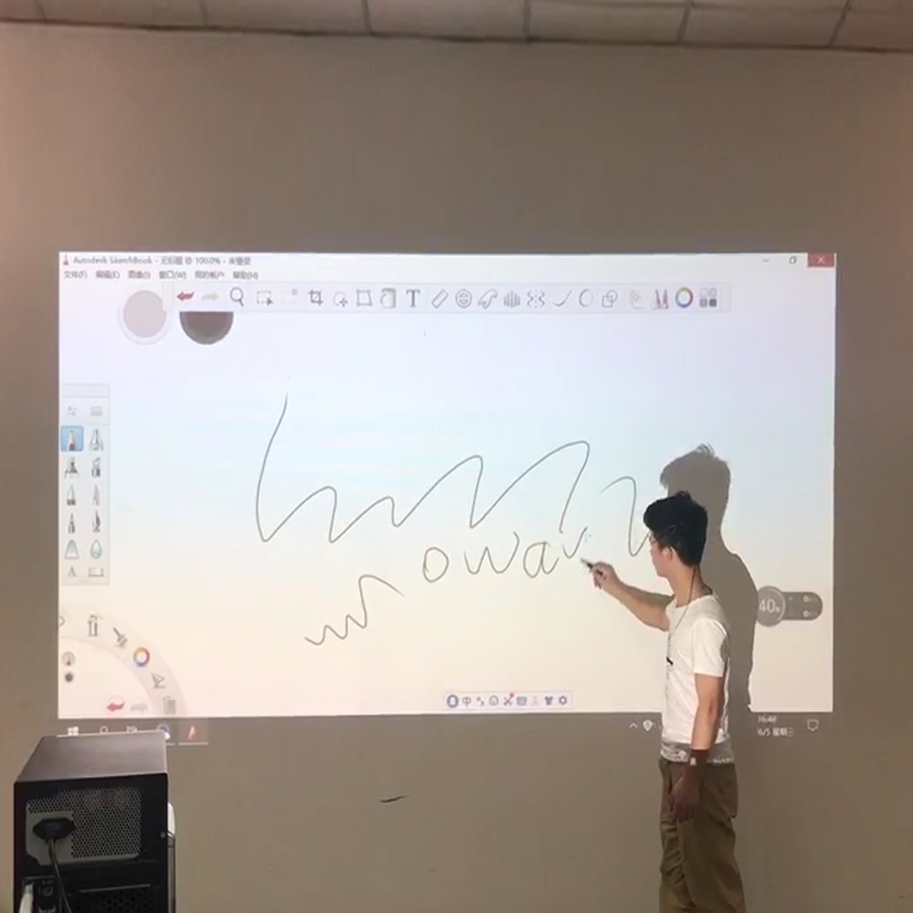 All in One Whiteboard Smart Board Projector for Teaching Meetings