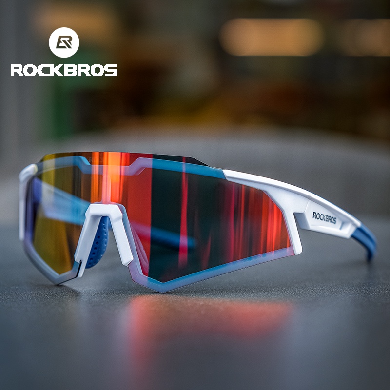 MY Delivery ROCKBROS Bicycle Glasses Photochromic Polarized Windproof  Built-in Myopia Frame Sunglasses Men Women Cycling Outdoor Sports Glasses  Green Polarized【MY Delivery】