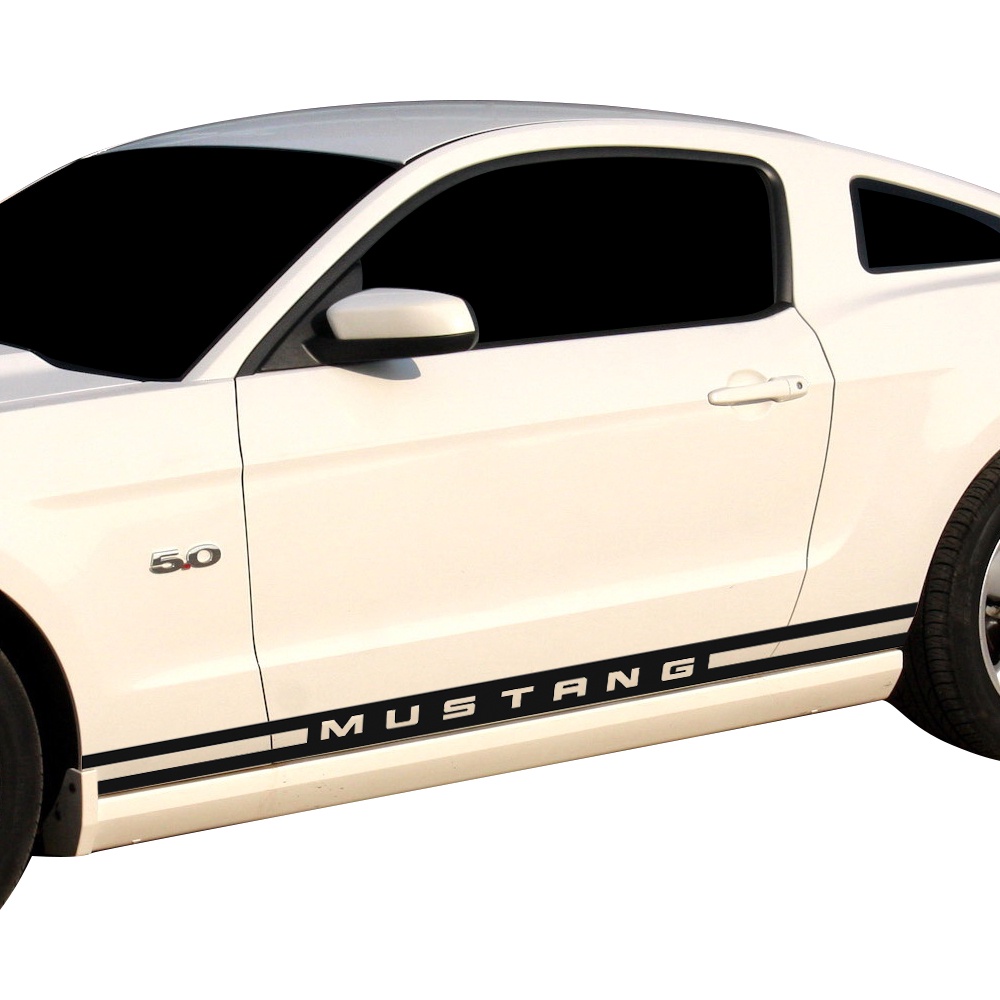 2pcs for Ford Mustang side stripes sticker decal body kit(lowerbar