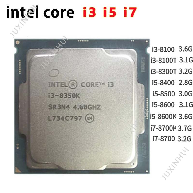 Intel Core I38100 8100T 7350K 8350K I37100T I57600 i5 8400 I58500T 8500 8600 i78700 8700K