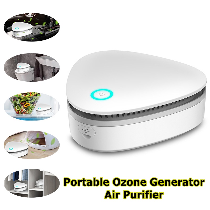 Mini Ozone Generator Air Purifier Fridge Disinfect Machine Car ...