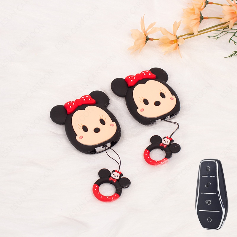 New cartoon Minnie key cover for BYD ATTO 3 electric vehicle key casing ...