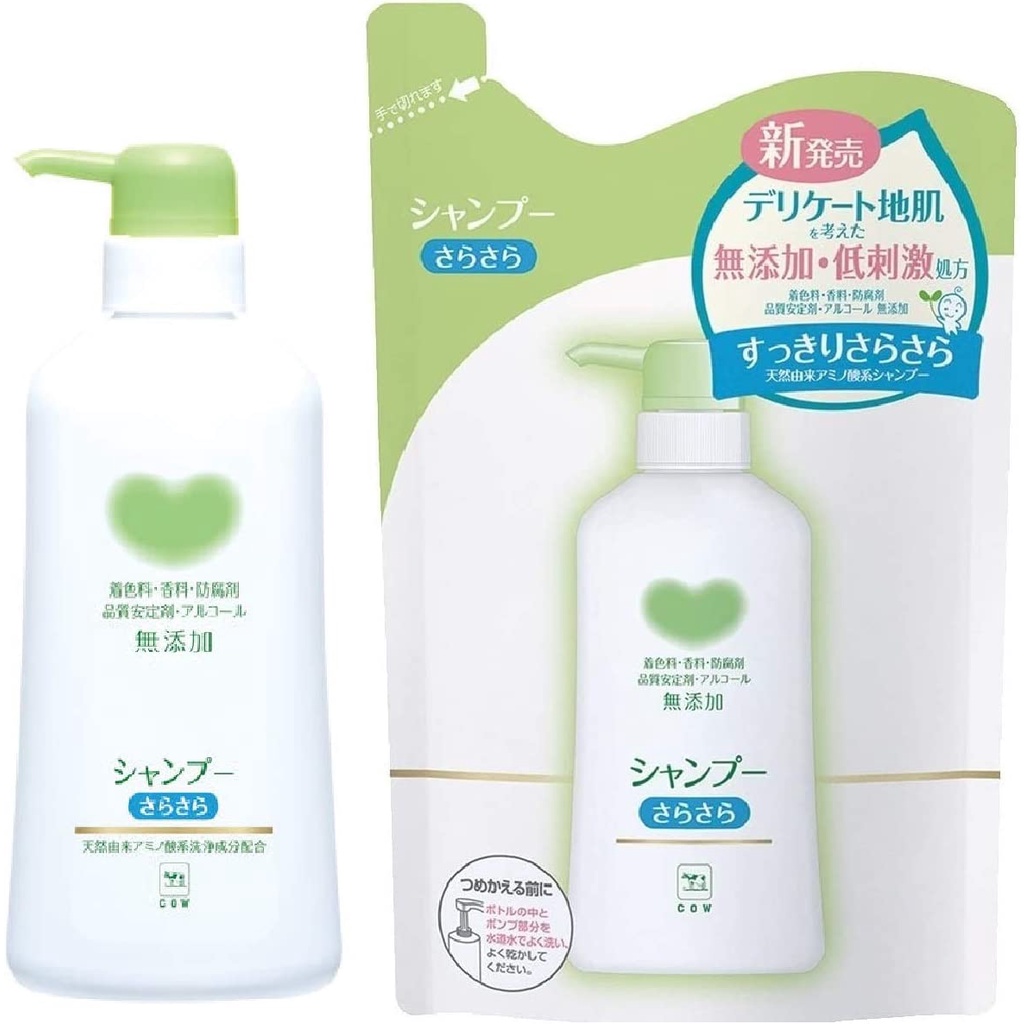 Direct from Japan COW BRAND Additivefree Shampoo Sarasara Set 2