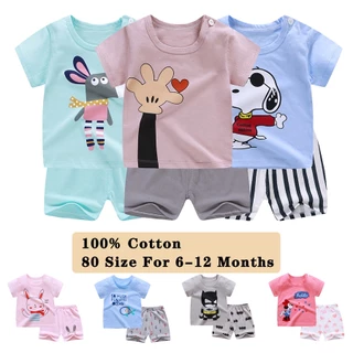 Clearance Sale Summer Baby Girls Boys T-shirts Cotton Short Sleeve