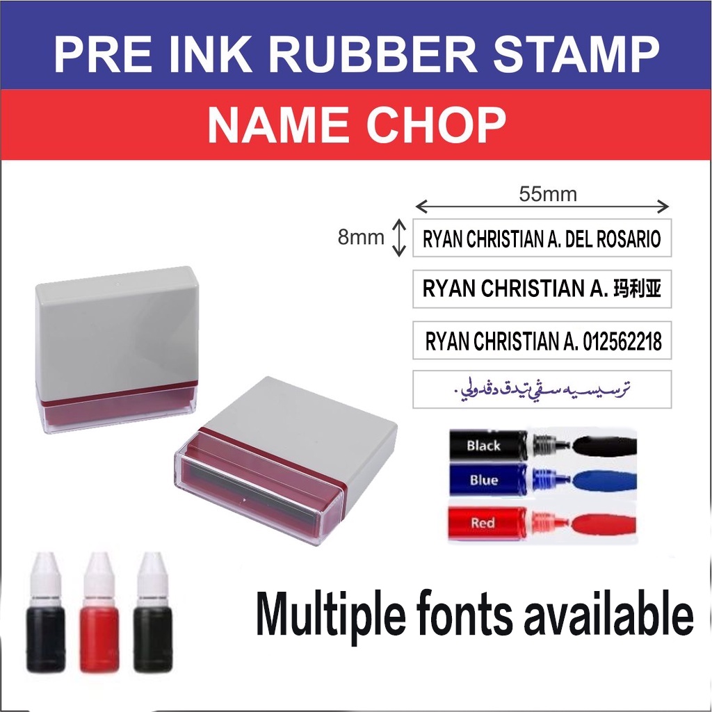 Rubber Stamp/pre Ink Rubber Stamp/self Ink Rubber Stamp/name Chop ...