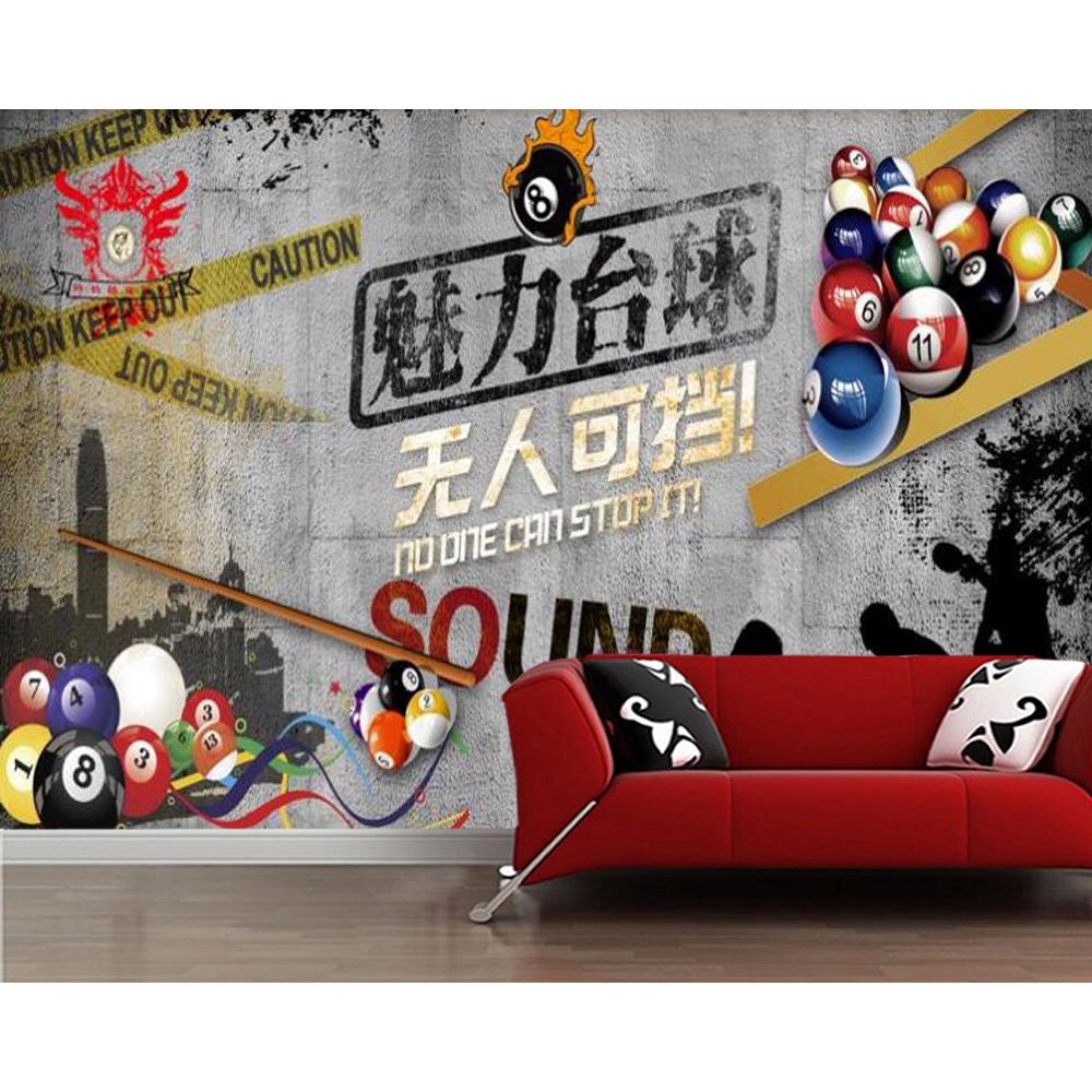 Custom layered charm billiards unstoppable, wallpaper mural billiards ...