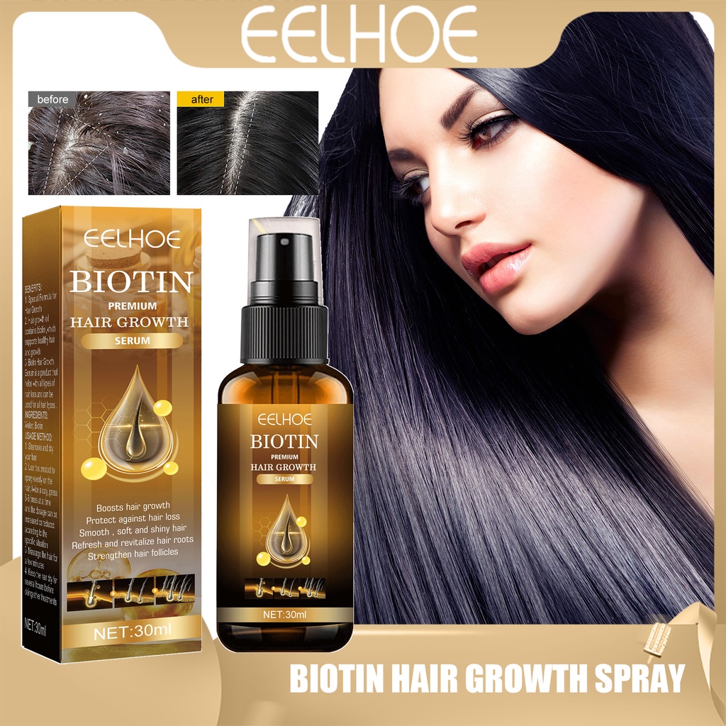 EELHOE Biotin Hair Growth Spray 30ml | Shopee Philippines