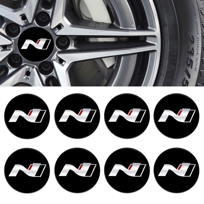 4pcs 56.5mm For Hyundai N N LINE Sonata Elantra Kona Tucson I30 I20 Car