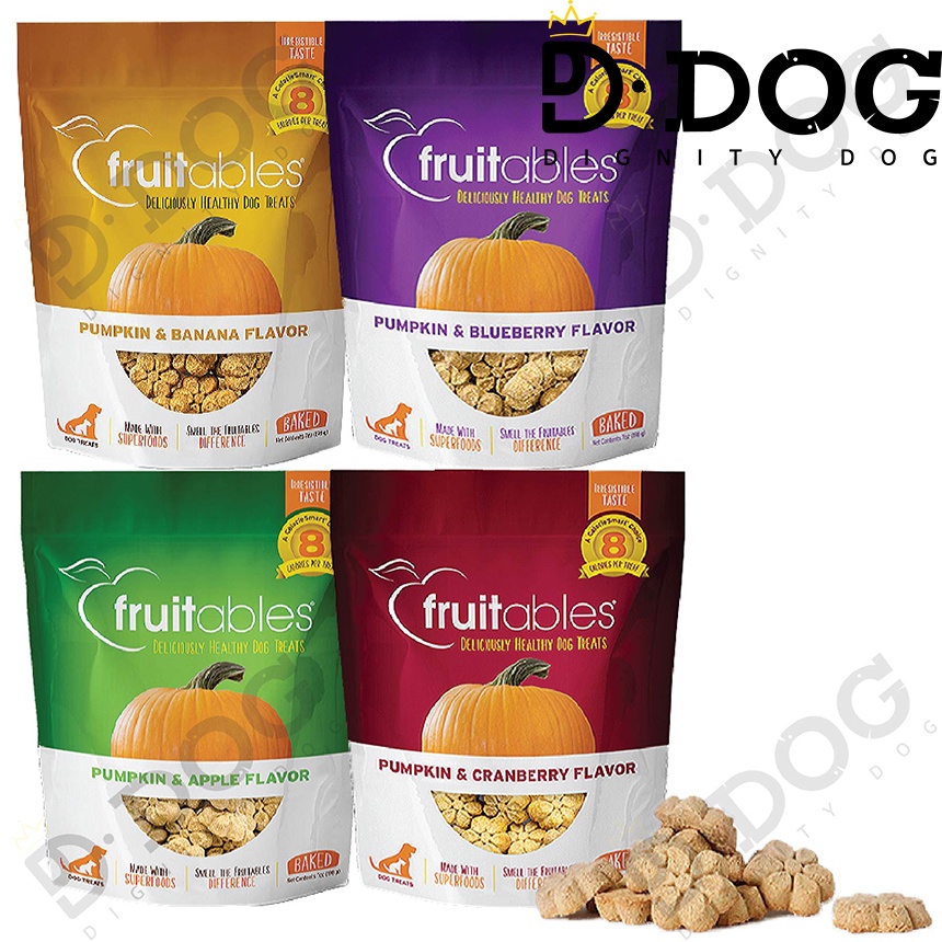 FRUITABLES 】 프루터블 198g HumanGrade Dog Treats Pet Biscuit Dogs Cookies