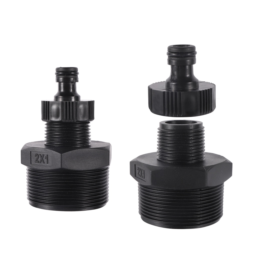 Screw Connector Fitting – 1/2" Male Thread With Double Nipple & Rubber O-Ring – Smarald®