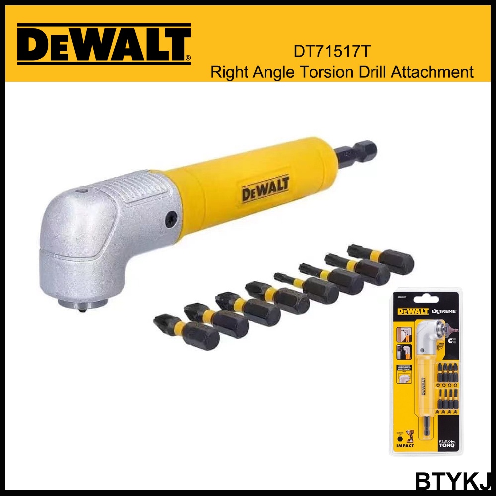 Dewalt Right Angle Torsion Drill Attachment DT71517T Bit Attachment Set