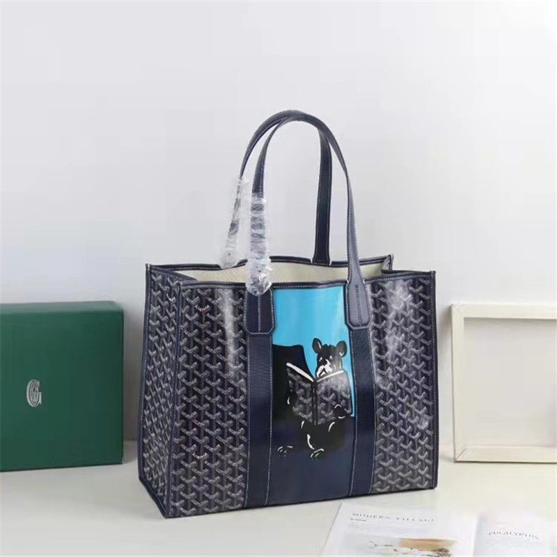 goyard Shopping bag New Style Dog Tooth French Fighting Genuine Leather