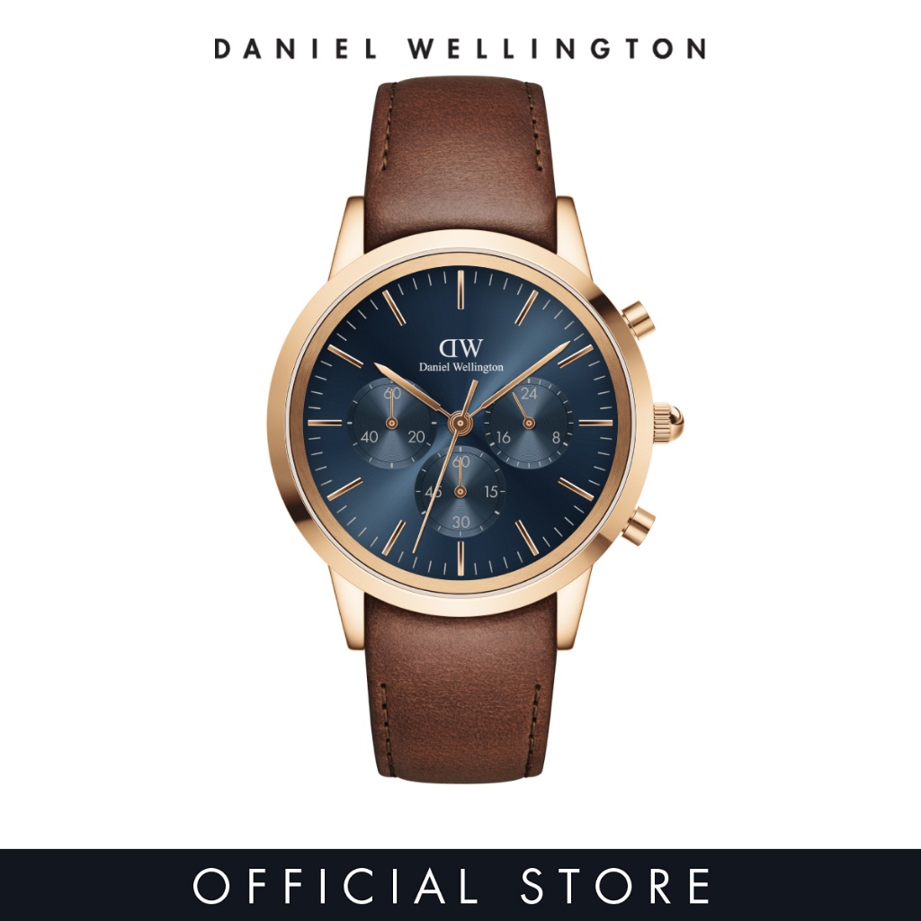 2 Years Warranty Daniel Wellington Iconic Chronograph 42mm St Mawes Rose gold Arctic DW watches for men Men s watch Male watch Leather strap fashion casual Shopee Philippines