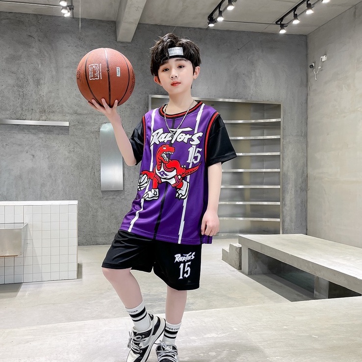Toronto Raptors Jersey Sets for Kids Boys Girls No.15 Carter Jersey ...