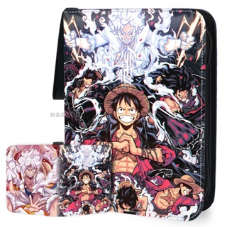 4Grids Anime Card Collection Album One Piece Monkey D. Luffy Card Book  Holder Cartoon Card Bag Album Card Storage Kids Toys Gift - AliExpress