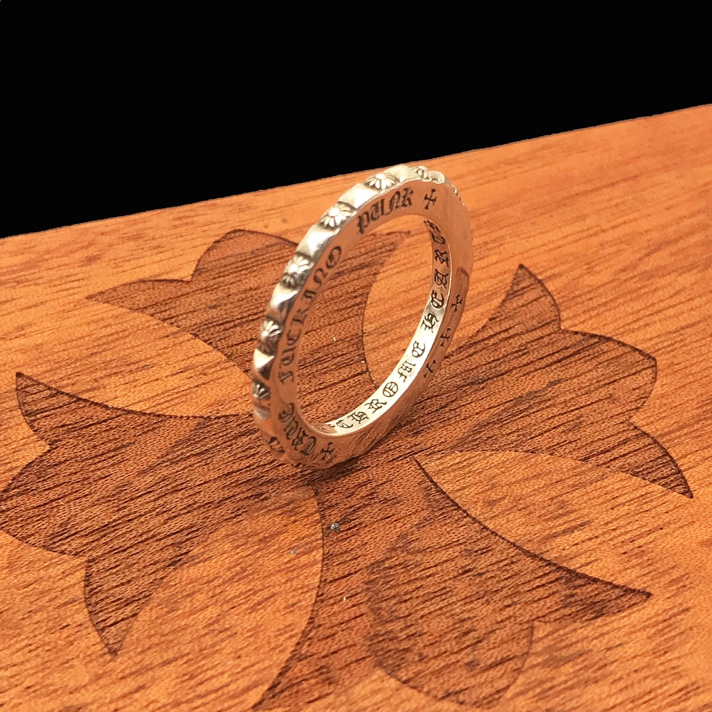 CH♥ Ring/925 Silver TFP Rivet Stitching Thin Ring 112 | Shopee Philippines