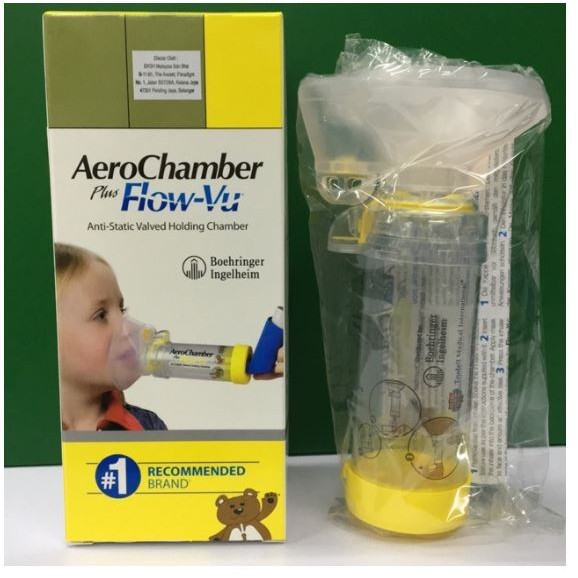 AEROCHAMBER PLUS FLOW-VU CHILD YELLOW | Shopee Philippines