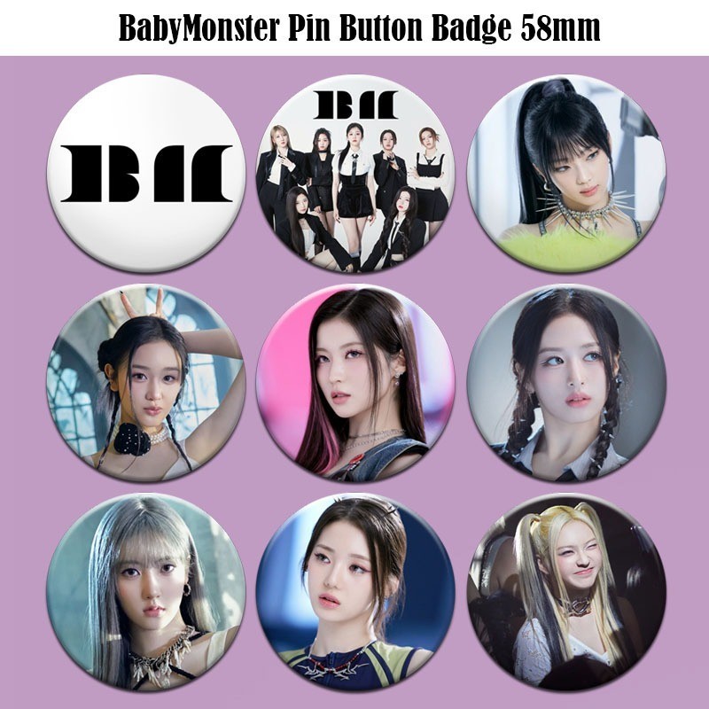 KPOP BABYMONSTER Pin Button Badge 58mm | Shopee Philippines