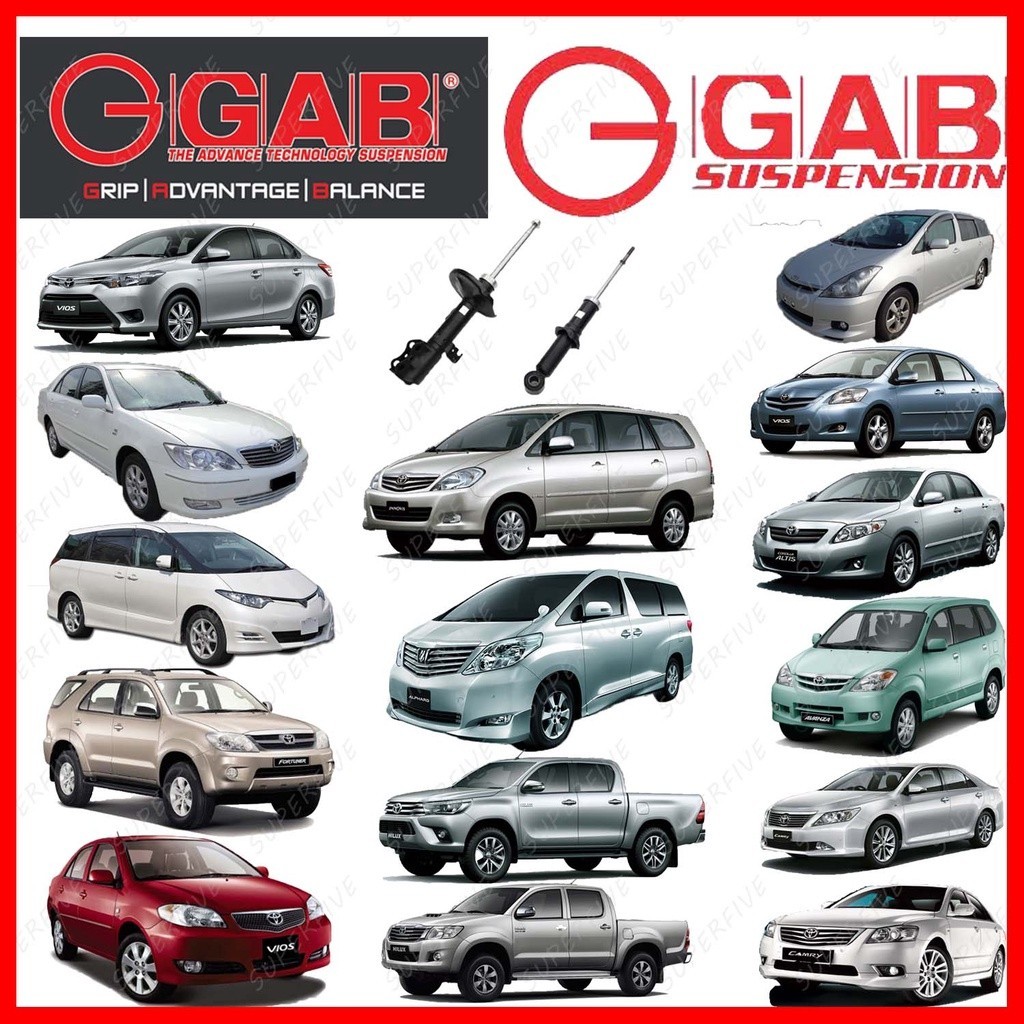 GAB SHOCK ABSORBER TOYOTA Hilux gun125, Hilux kun25, Fortuner, Innova ...