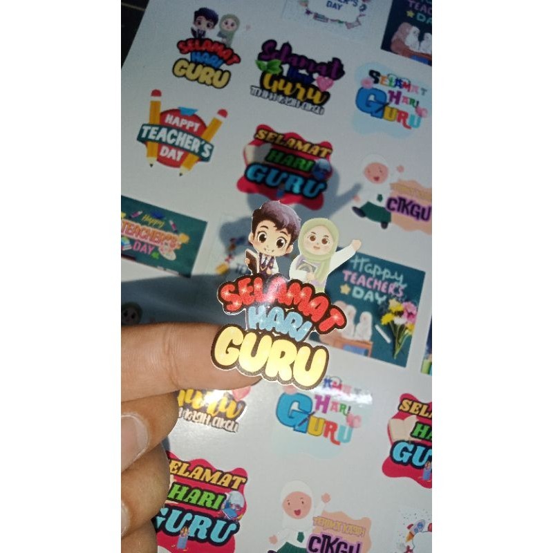 24pcs Sticker Hari Guru Waterproof | Shopee Philippines