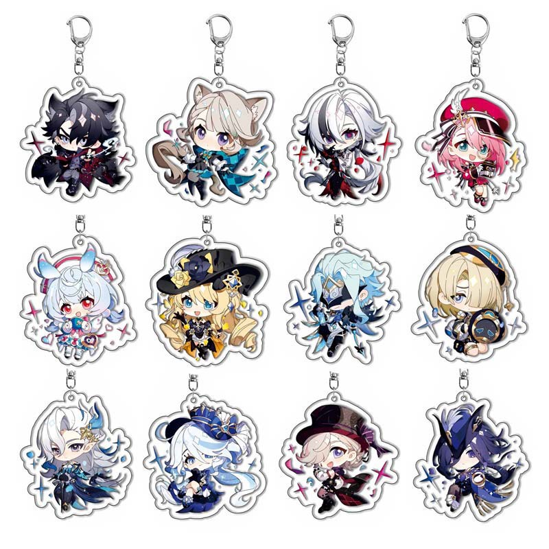 Game Genshin Impact Knave Sigewinne Lyney II Dottore Arlecchino Pendant ...