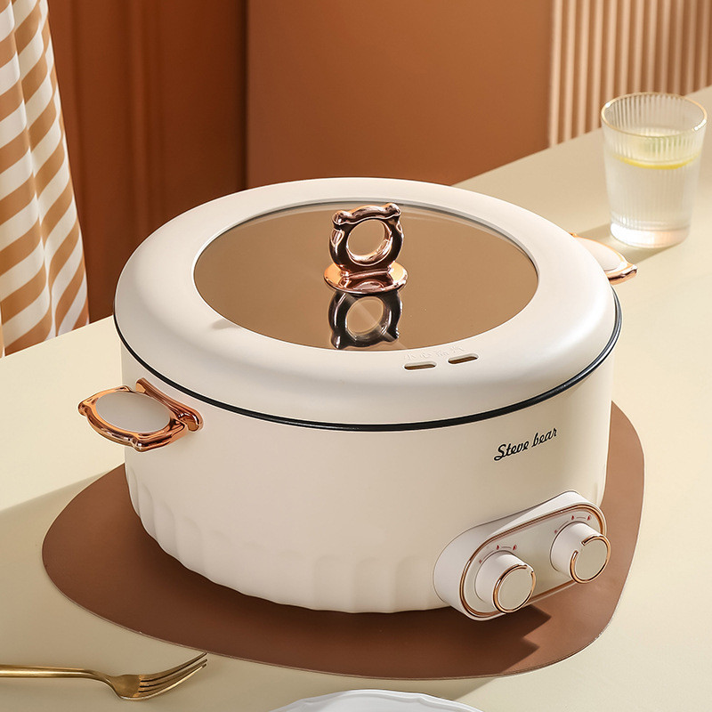 6 Liter Multi Fondue Pot For Family 4-Compartment Electric Hot Pot - 6 ...