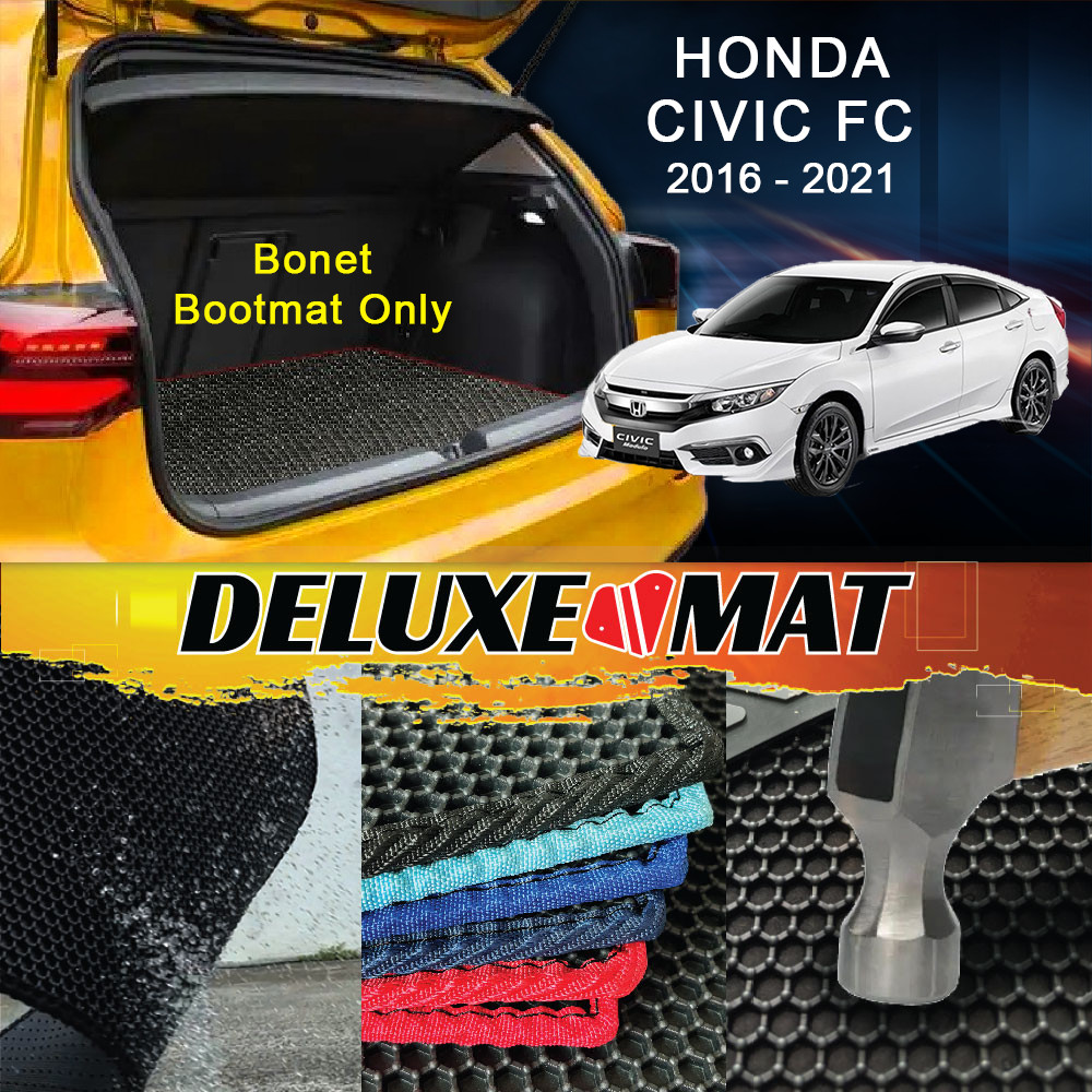 HONDA CIVIC FC 2016 2017 2018 2019 2020 2021 Deluxe Boot Mat Car Boot