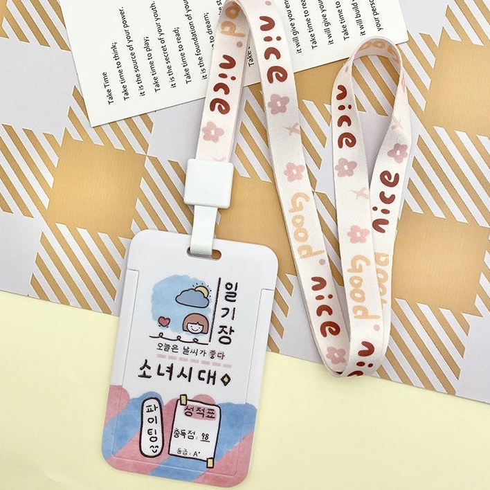 Graffiti creativity Card with hanging long rope student hard card ...